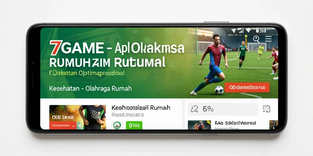 Antarmuka aplikasi 7GAME yang ramah pengguna dan fungsional.