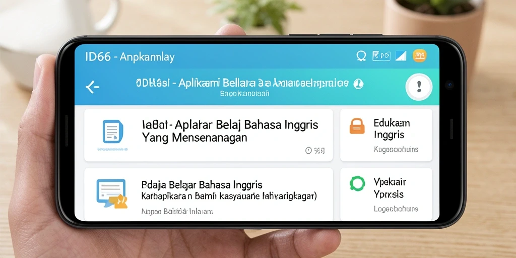Antarmuka aplikasi ID66 yang interaktif dan menarik.
