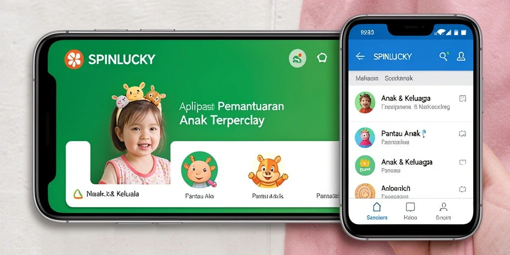 Tampilan antarmuka SPINLUCKY yang sederhana dan mudah dipahami.