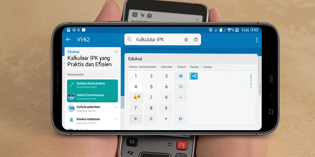 Antarmuka user-friendly aplikasi Kalkulator IPK VV62.